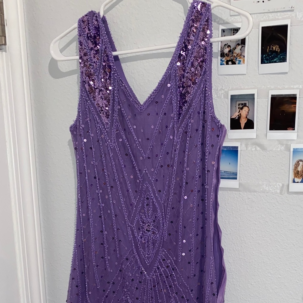 PURPLE FLAPPER DRESS